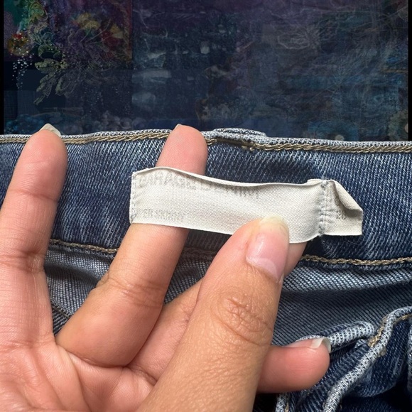 GARAGE denim high waisted skinny ripped jeans - Picture 2 of 7